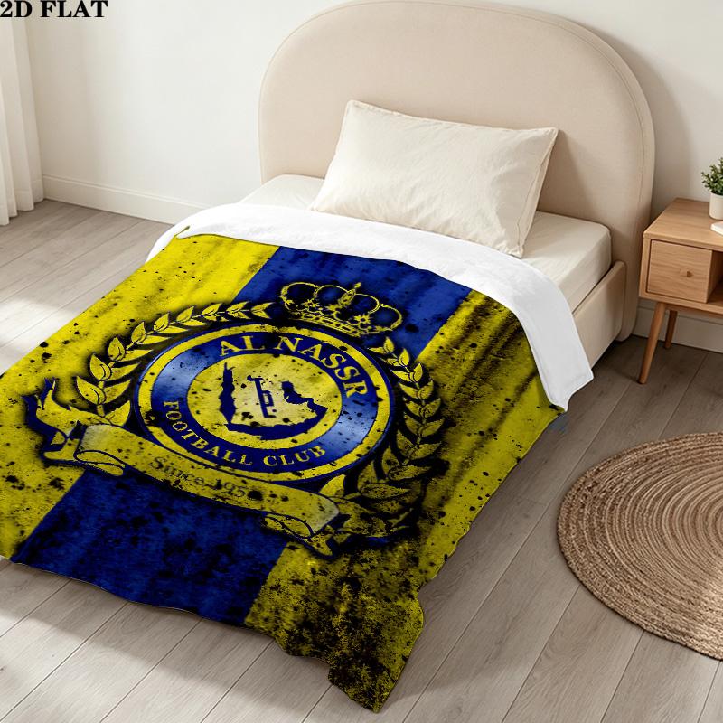 1PC Alnassr Patterned Flannel Blanket Suitable For All Seasons For Home Decor Warmth And Comfort Gifts Holiday Present