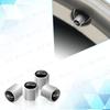 ZLKQ1 4pcs Metal Aluminum Alloy Car Wheel Tire Valve Air Stem Cap Dust Proof Covers For Ford Fiesta Emblem Accessories
