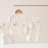 Комплект кимоно и штанов из чистого хлопка на все четыре сезона для новорожденного