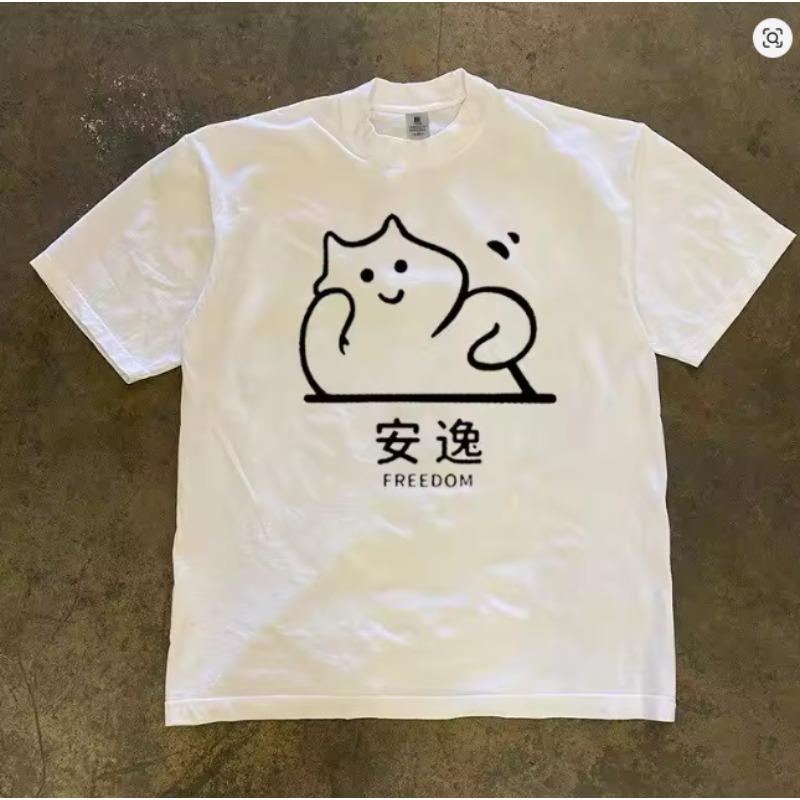 2026 New Retro Pure Cotton ShortSleeved TShirt Unisexs and Womens HipHop Stylish MultiUse Top Trendy on Instagram