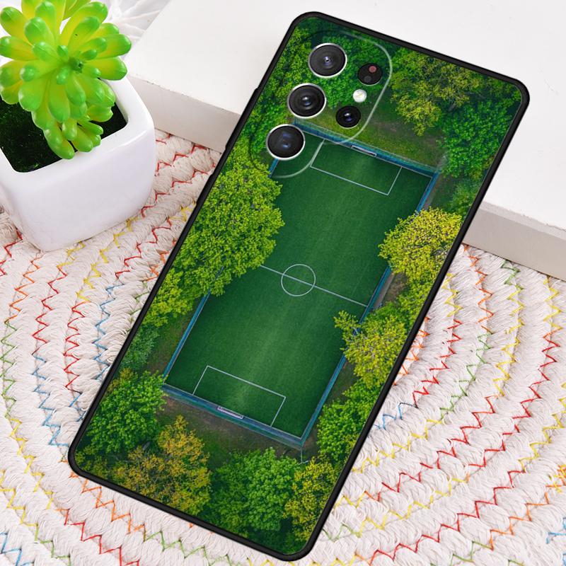 Зеленый чехол для телефона с футбольным полем для Samsung Galaxy note 10 pro S26 Ultra S23 S24 FE S25 S21 S22 PLUS противоударный
