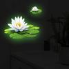 Glow-In-The-Dark Lotus Toilet Stickers Removable Self-Adhesive Bathroom Decor Decals Wall Sticker Home Decor Toilet Seat Sticker