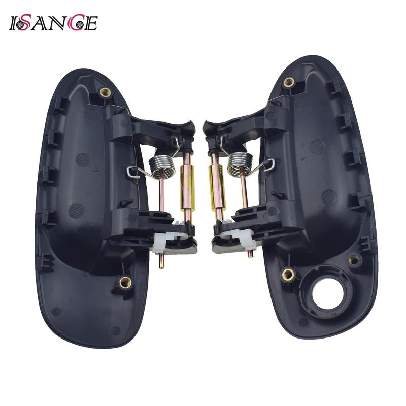 2 Pcs For Toyota Avensis T22 1997-2003 Outside Exterior Car Door Handle Front or Rear Left Driver LH & Right Passenger RH Black