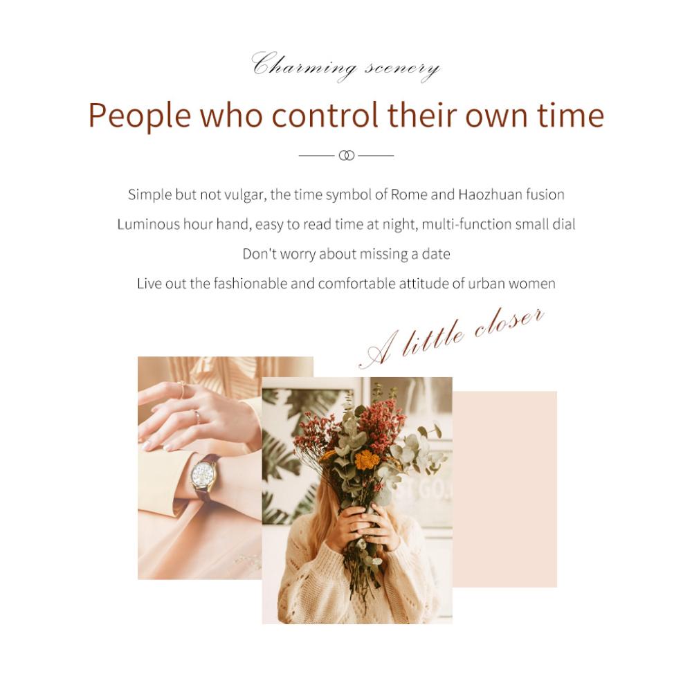 OLEVS New Watch Elegant Fashion Trend Waterproof Luminous Quartz Watch Women's Watch