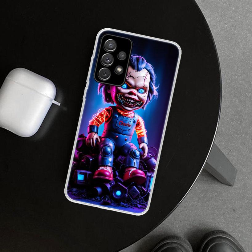 Чехол для телефона Chucky Doll Horror Movie для Samsung Galaxy A12 A22 A32 A52 A72 A02S A51 A50S A31 A20S A10S Note 20 Ultra 10 Pl
