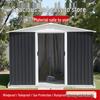 Outdoor Garden Storage Shed: Waterproof & UV-Protected for Tools & Sundries