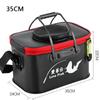 Foldable Wear-resistant Waterproof EVA Fishing Barrel Fishing Box Tools Box Optional Rechargeable Oxygen Pump 30cm/35cm/40cm/45cm/50cm Size Choices