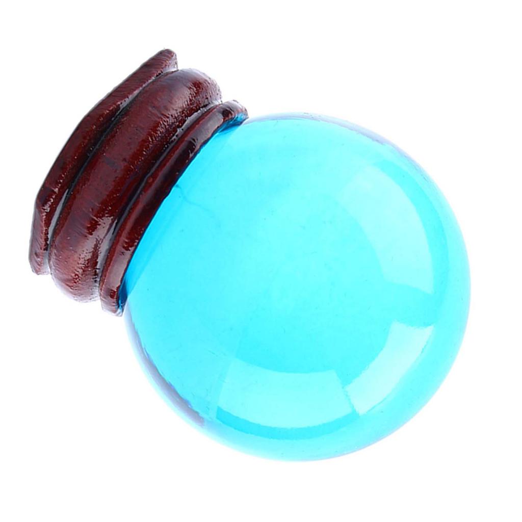 Asian Rare Natural Royal Blue Quartz Crystal Healing Ball Sphere 40mm with Stand