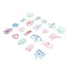 100 Counts Animal Shaped Paperclips Coated Assorted Color Cute Shaped Bookmark Paper Clips for