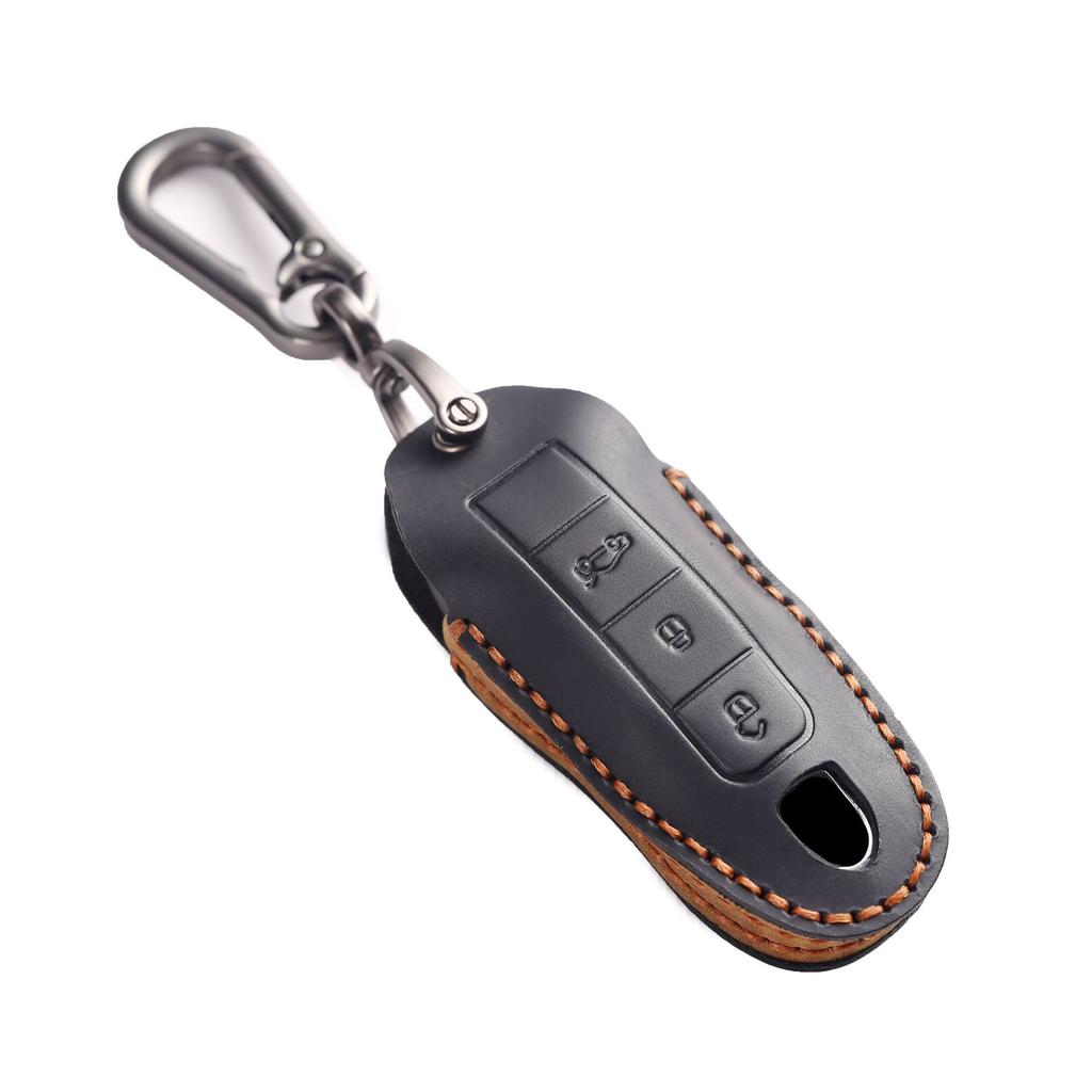 HALLMO Luxury Leather Car Key Case  for Porsche Macan