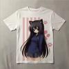 Cute Y2K Graphic Tees for Women White Cartoon Print Kawaii Aesthetic Short Sleeve Summer Casual Cotton Loose Harajuku Top Korean