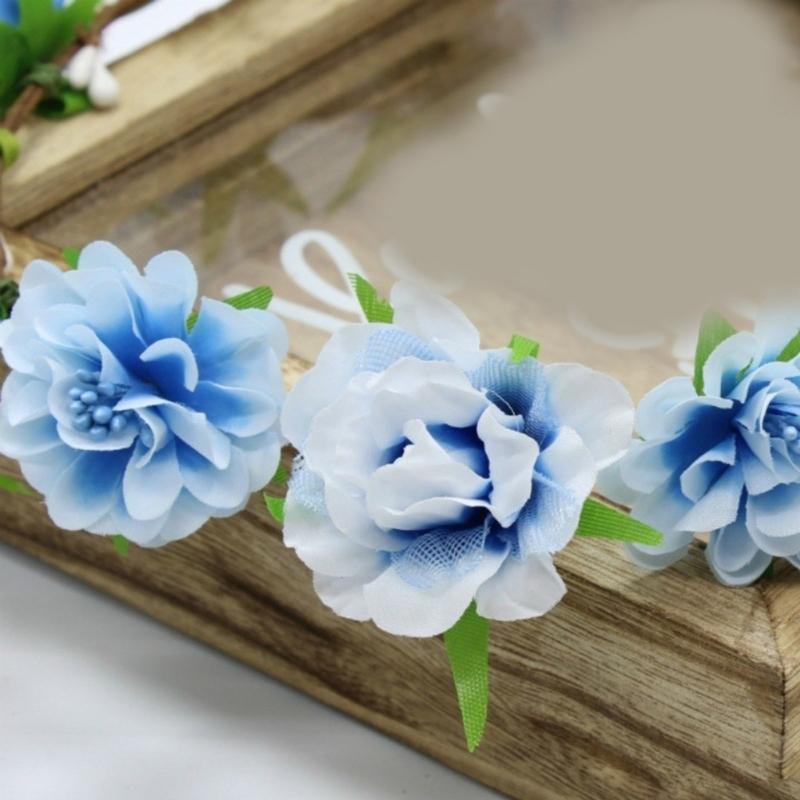 Цветочные повязки на голову Женские Венок из цветов для невесты Свадебный атрибут Цветочные гирлянды Венок Корона Венок для волос Цветочные повязки на голову