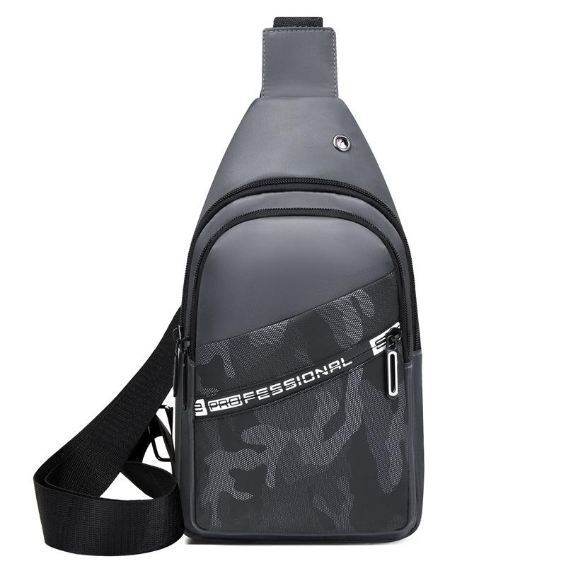 Новая уличная мужская нагрудная сумка, повседневная модная трендовая сумка-мессенджер, камуфляжная нагрудная сумка большой вместимости