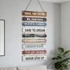 Вдохновляющий Декор Стен Декоративная Настенная Табличка в Рустикальном Стиле Деревянная Табличка на Дверь в Стиле Фермерского Дома Вдохновляющие Позитивные Цитаты Настенный Декор для Офиса Спальни Гостиной