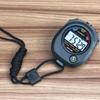 Professional LCD Sports Stopwatch Waterproof Training Timer Portable 24H Clock Watch