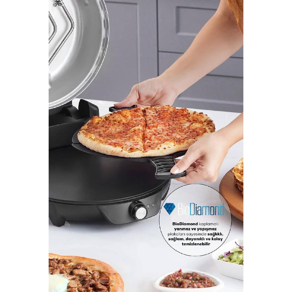 Машина Gastro 10 в 1 для пиццы и лахмакуна Biodiamond Rosegold, новинка