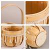 Lace Tassel Flower Arrangement Basket Wood Storage Baskets Creative Braid Flower Baskets  Event