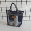 Hot Sale Large Capacity Mesh Wash Bag Large Capacity Shopping Bag Totes Shoulder Bag Foldable Portable Beach Handbags
