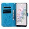 Для Google Pixel 7 5G Защита от царапин Пыленепроницаемый Чехол для телефона Кошелек Подставка PU Кожа Тиснение Цветы Бабочки Чехол для мобильного телефона