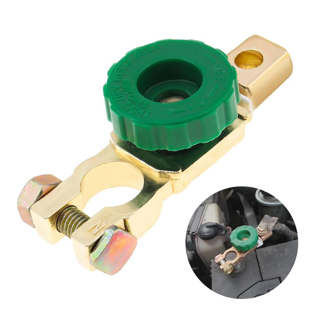 Car Battery Switch Battery Terminal Link Switch Automatic Circuit Breaker Car Battery Power-off Switch Quick Cut-off Disconnect Protector RV 12V-24V