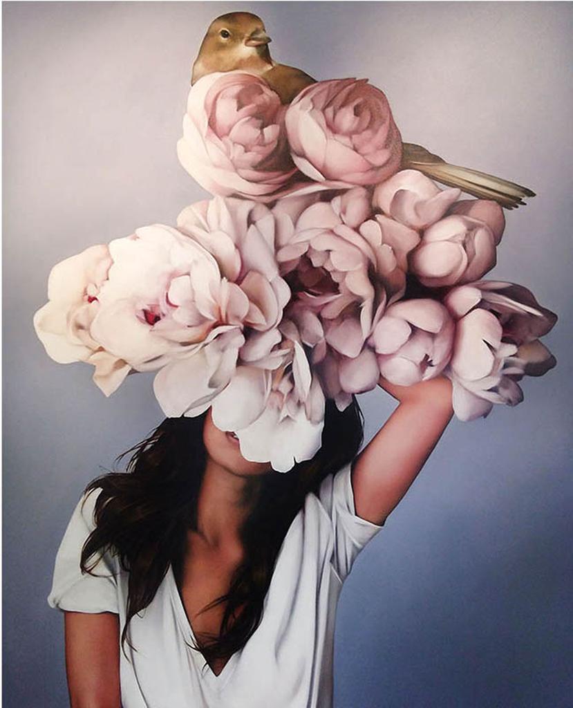 5D Diy Diamond Art Embroidery Girl Abstract Round Diamond Painting Mosaic Landscape Flower Home Decoration New Year Gift