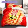 Union Berlin logo Pattern Bedding Home Decoration Birthday Gift ( 1 duvet cover + 2 pillowcase, without core),fan merchandise.