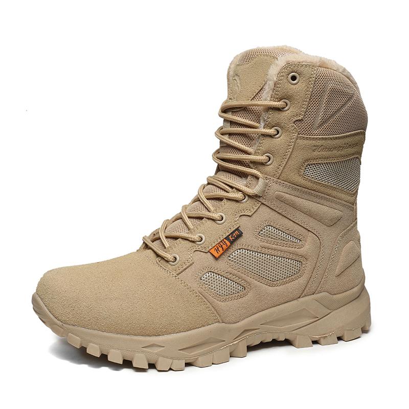 Men Tactical Boots Breathable Safety Unisex Anti-Slip Hunting Boot Motorcycle Size Plus Army Boots Desert Climbing Hiking Shoes