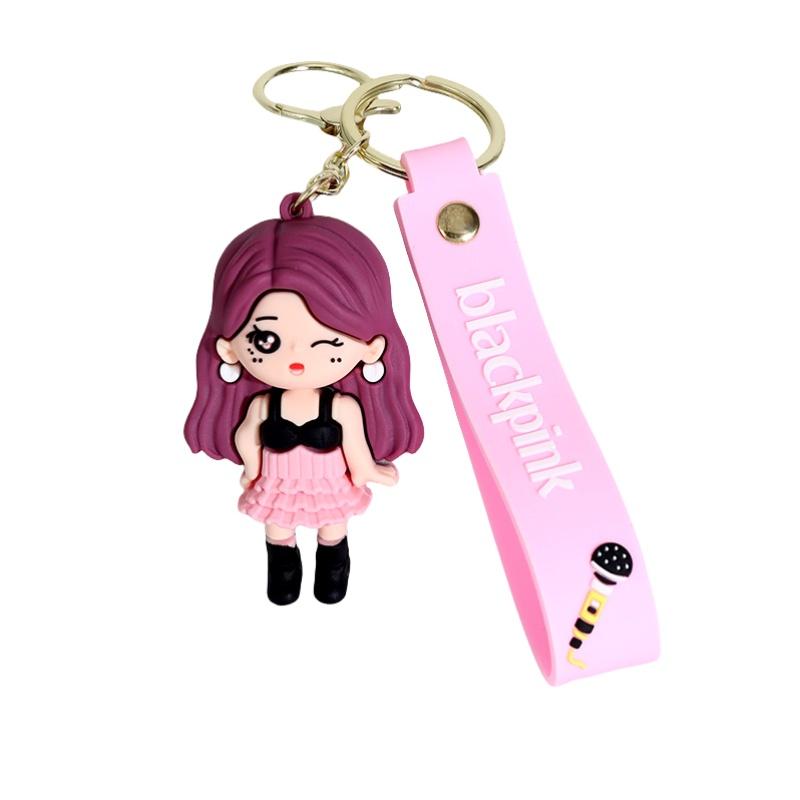Новый силиконовый брелок Blackpink Милый брелок для сумки пары Автомобильный аксессуар