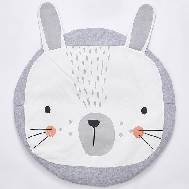 INS детские игровые коврики детский ползающий напольный коврик постельные принадлежности одеяло с кроликом хлопковый ковер декор комнаты