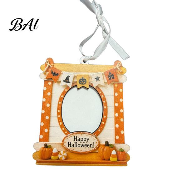 Customizable Photo Frame Mini Halloween Picture Frame, Small Cute Ghost Pumpkin Ornament, Autumn Home Decor Decorative Postcard Holder for Tree,