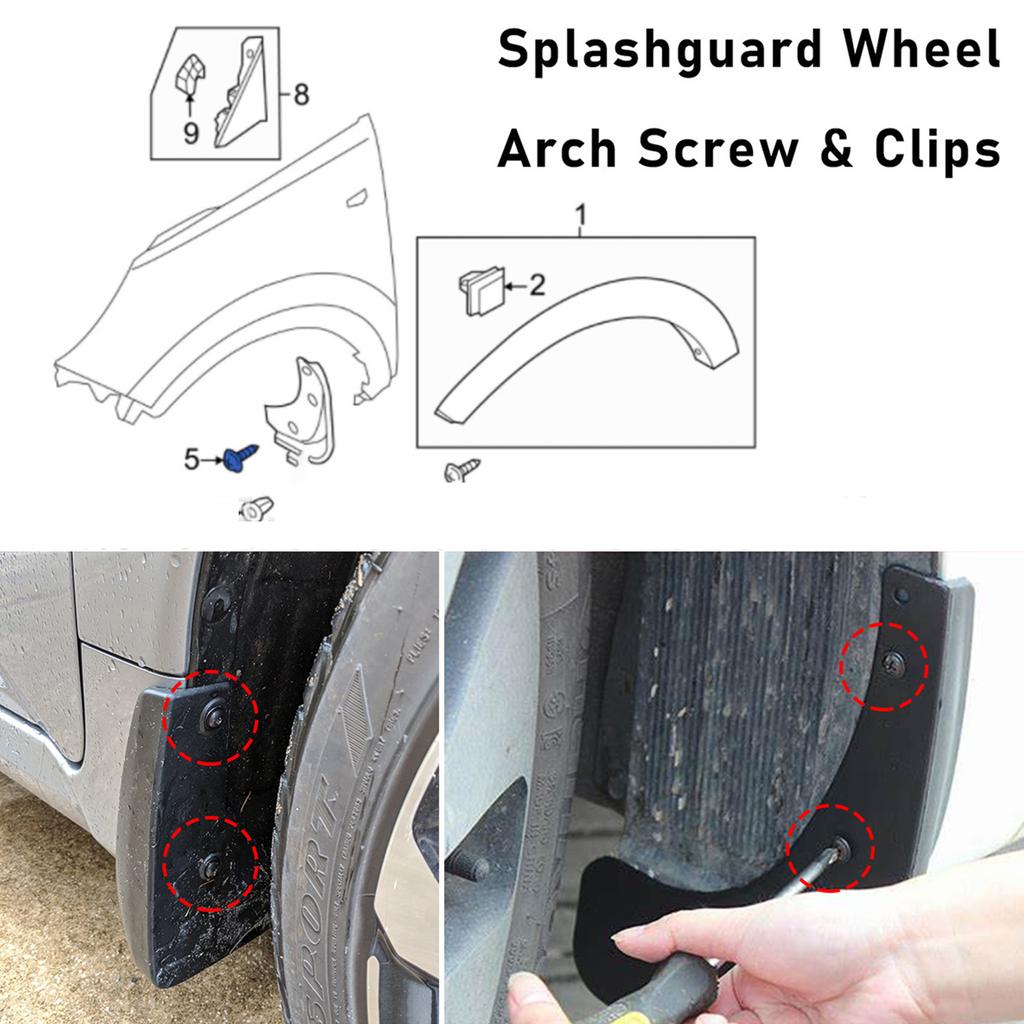 Прочная крышка двигателя, поддон, брызговик, колесная арка, фиксатор, винт Torx, крепежные зажимы, болт, универсальный для B5 B6 B7 MK6
