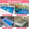 Pool Jet Vacuum Cleaner Kit with Pool Skimmer Net Detachable Poles Pool Maintenance Set for Ground Swimming Pool Cleaning Kit
