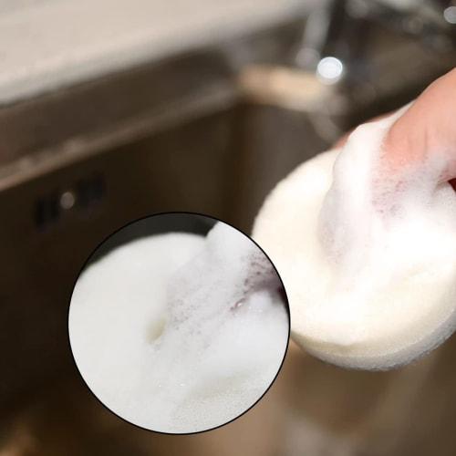 Кухонные губки Senki no Kaze, набор из 9 штук, 3-слойные круглые губки для мытья посуды, чистки раковины, вспенивания и стекания воды, цвета в ассортименте