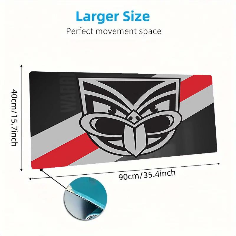 New Zealand Warriors Print Cushion Non-slip Laptop Tablet Big Mousepad XXL Mat Mini PC Playmat With Lock edge