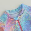 Baby Girl Swimsuits Summer Leopard Print 6M 12M  1Y 2Y 3Y 4Y 5Y Zipper Long Sleeve Beachwear for Toddler Bathing Suits