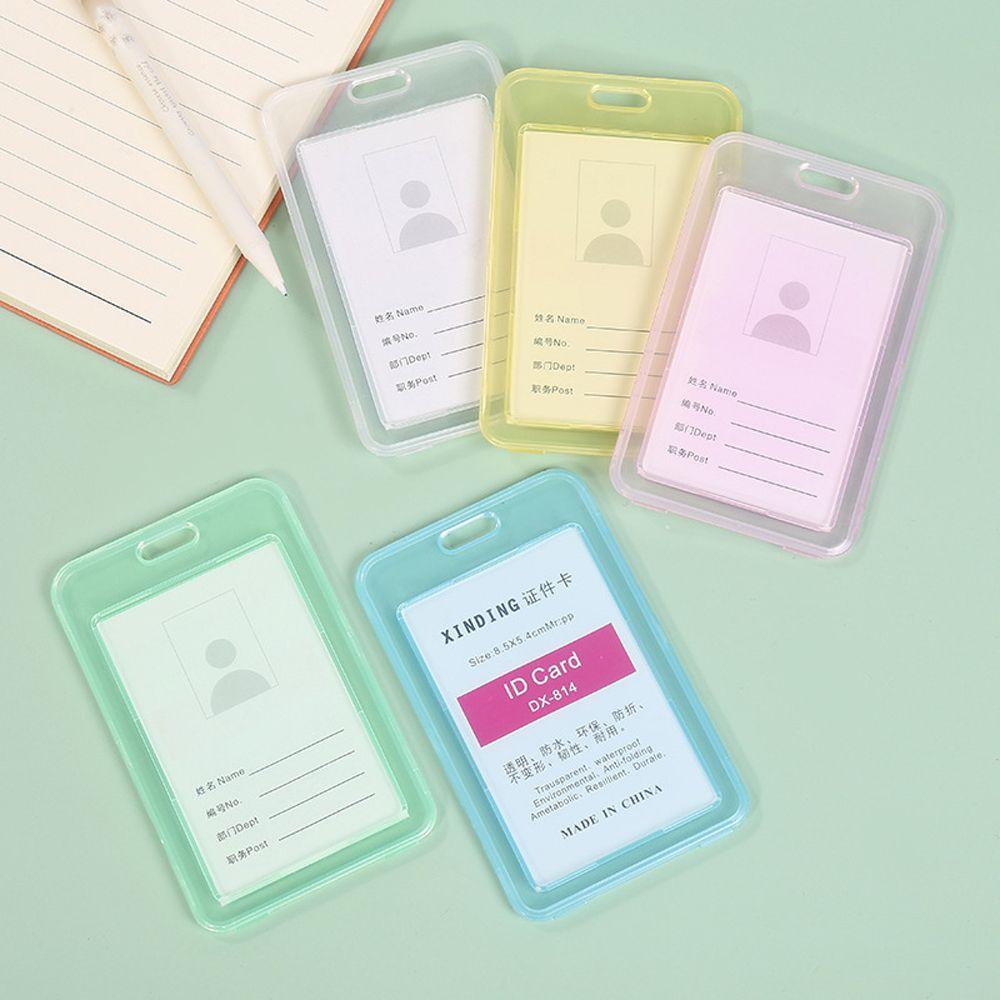 School Supplies Bus Card Holder Transparent Card Cover Student Card Sleeves Credit Cards Protector