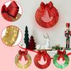 Christmas Metal Light Up Wreath With LED Warm Lights And Ribbon Bow Holiday Decoration