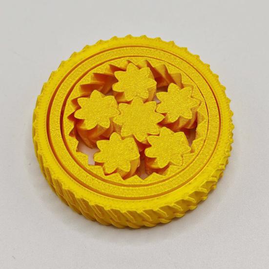 1/5Pcs 3D Printed Fidget Spinner Toy Stress Anxiety Relief Kids Teens Adults Interlocking Gear Fingertip Gyroscope Portable Travel Sensory Spinning