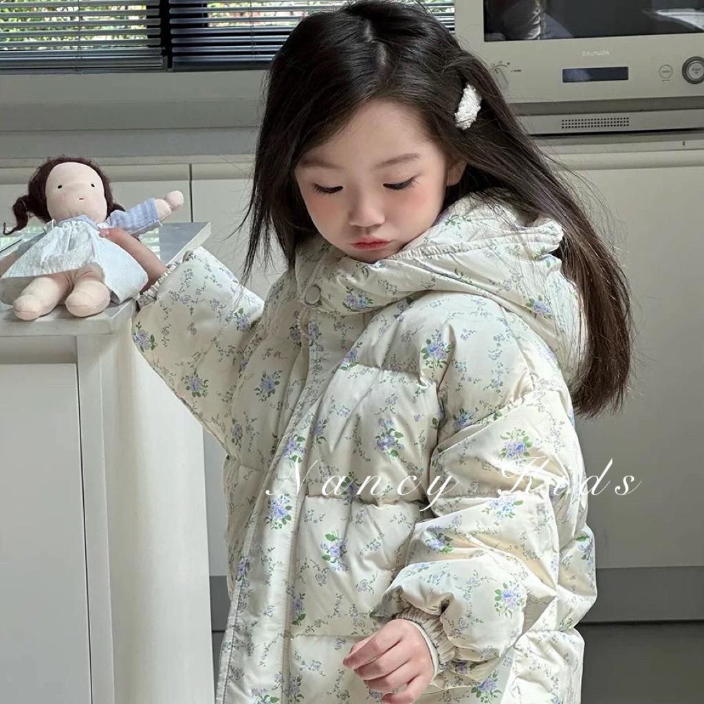 Baby Girl Princess Cotton Padded Floral Jacket Infant Toddler Child Spring Autumn Winter Coat Thick Outwear Baby Clothes