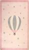 Rug - MONGOLFIERE - Pink - 80x150 Cm - Non-slip - Machine Washable - Soft To the Touch