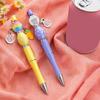 Decorative Ballpoint Pens 6 Sets Easter Beadable Pen Kit, DIY Crafting Set Fun Stationery Supplies with Beads Charms for Office School, Gifts