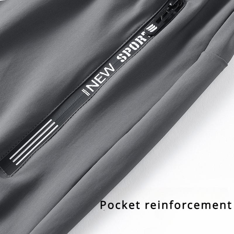 Cool Casual Pants Men's Summer Daily Jogging Skin-friendly Fabric Fashion Plus Size Quick Drying Sweatpants Can Stretch