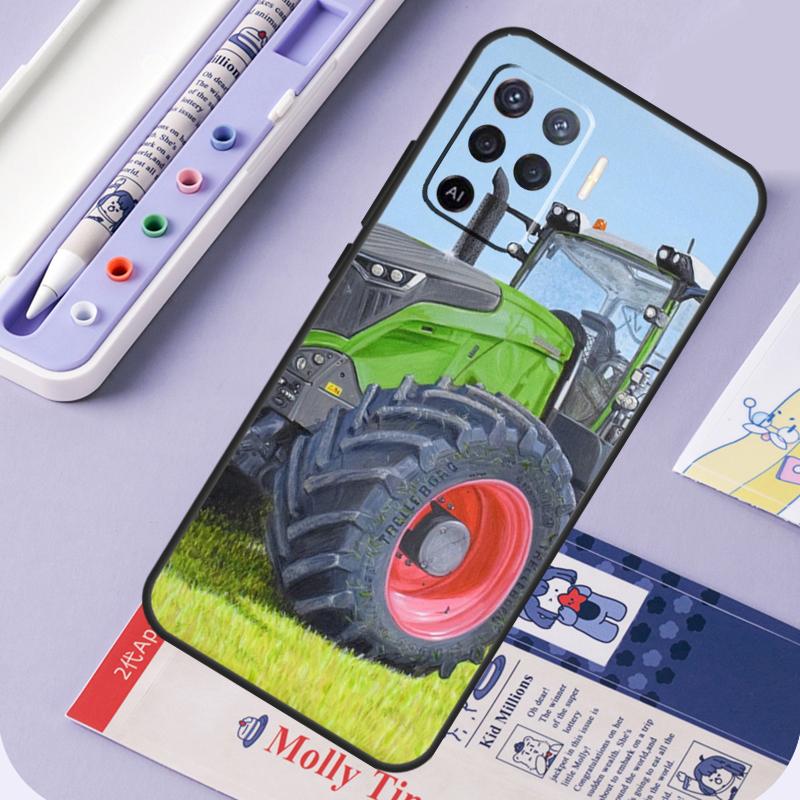 Farm Vehicle Tractor For Oppo A94 A74 A54 A15 A18 A38 A58 A78 A98 A40 A60 A80 A16 A76 A96 A57 A17 A77 A5 Pro Case