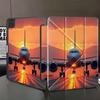 Чехол для планшета с изображением заката и самолета для iPad Mini 6 7 Pro 11-го 10-го 9-го 8-го 7-го 12,9 дюйма Pro 2025 Air 4 5 M3 M2 1 2 M4 11 дюймов