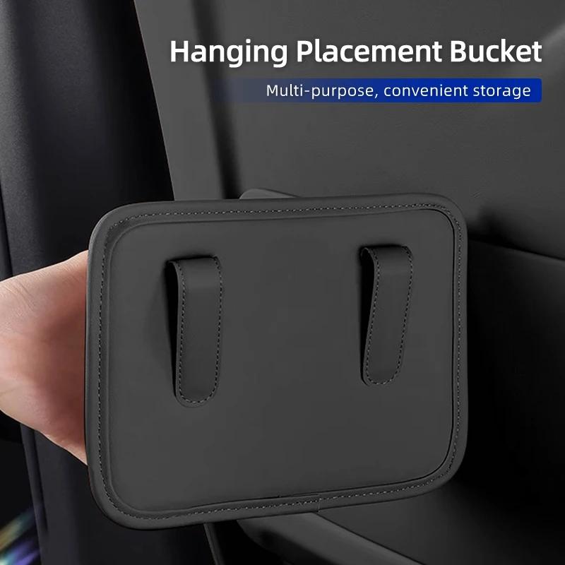 BAGI7 Car Sticker Car Trash Can Hanging Box Storage Bag Organizer Accessories For BMW E46 E90 E60 F10 E39 F30 E36 F20 E87 E90 E70 E91