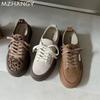 Леопардовые женские кроссовки на платформе из парусины, осенняя повседневная спортивная обувь для женщин 2024 года, модные туфли-лоферы, новое платье Mujer Zapatos