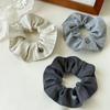 Pastel Striped Hair Scrunchie Voluminous Aesthetic Soft Texture Daily Accessory For Women Girls Party Gift Hair Styling Tool