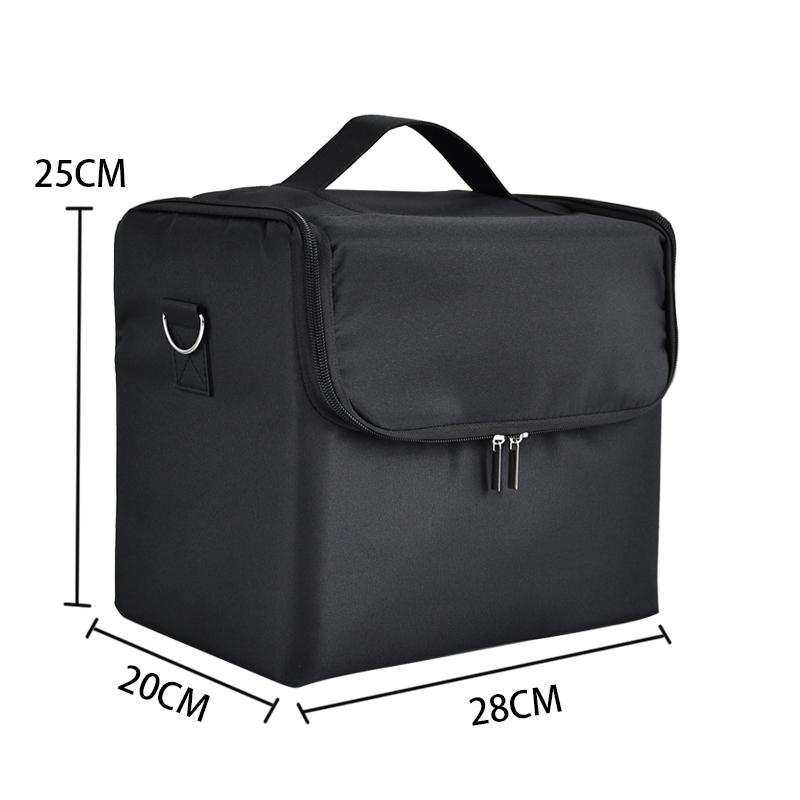 Сумка для макияжа, ручная большая вместительная многослойная маникюрная парикмахерская набор инструментов для вышивания, чехол для хранения косметики, сумка для туалетных принадлежностей