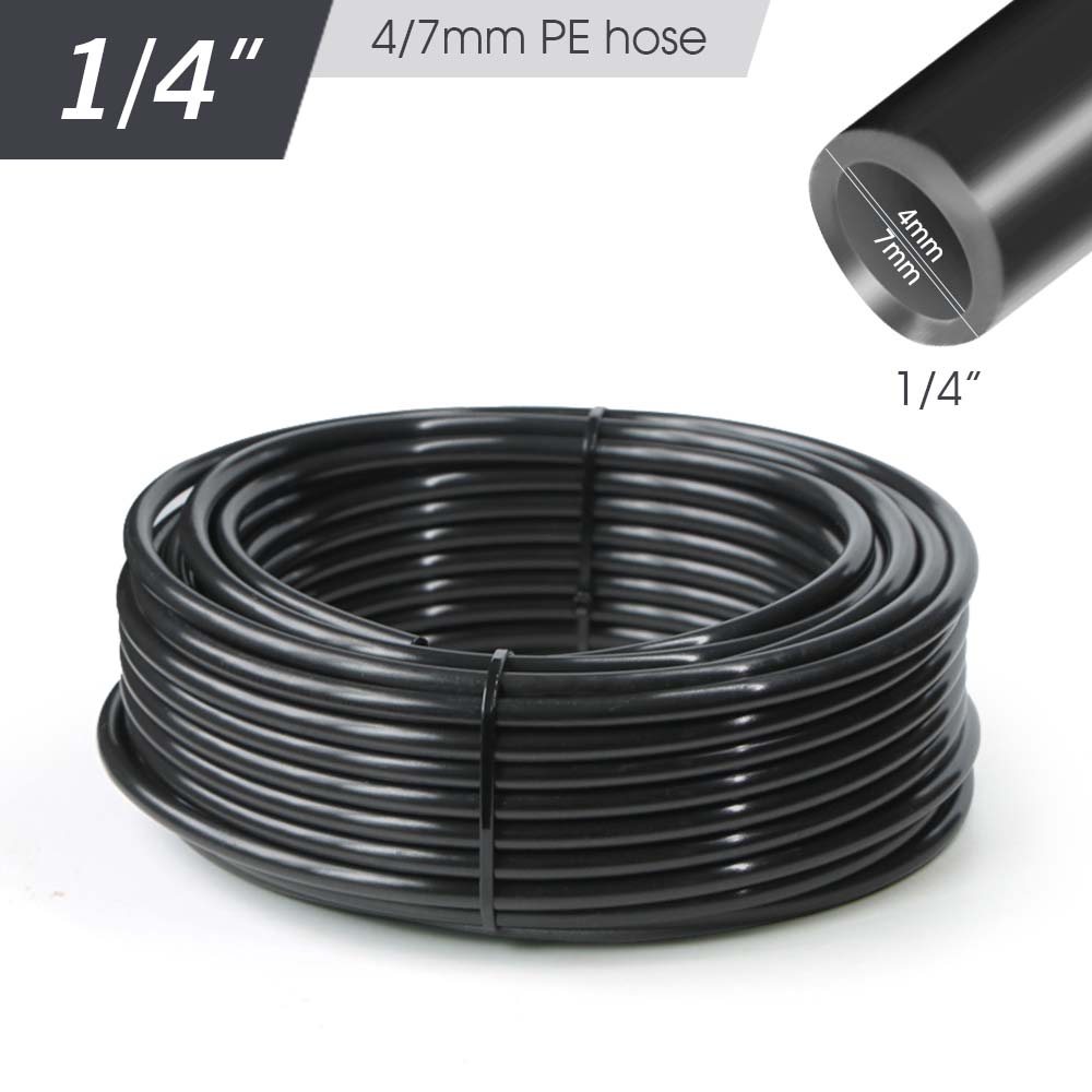 50-5м Садовый 1/4'' 5/8мм 3/8" 1/2'' ПЭ шланг Бесплатный Садоводство Сделай сам Автоматическая система полива Пробивка Канал капельного орошения Устройство