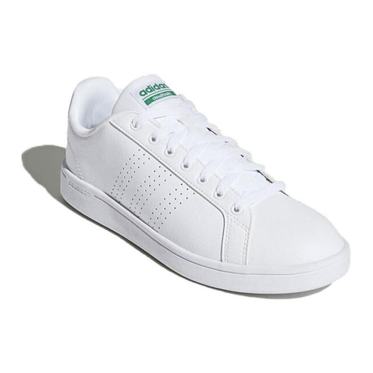 Adidas Cloudfoam Advantage Clean 'Footwear White' (Unisex) Footwear White / Green Skate Shoes AW3914